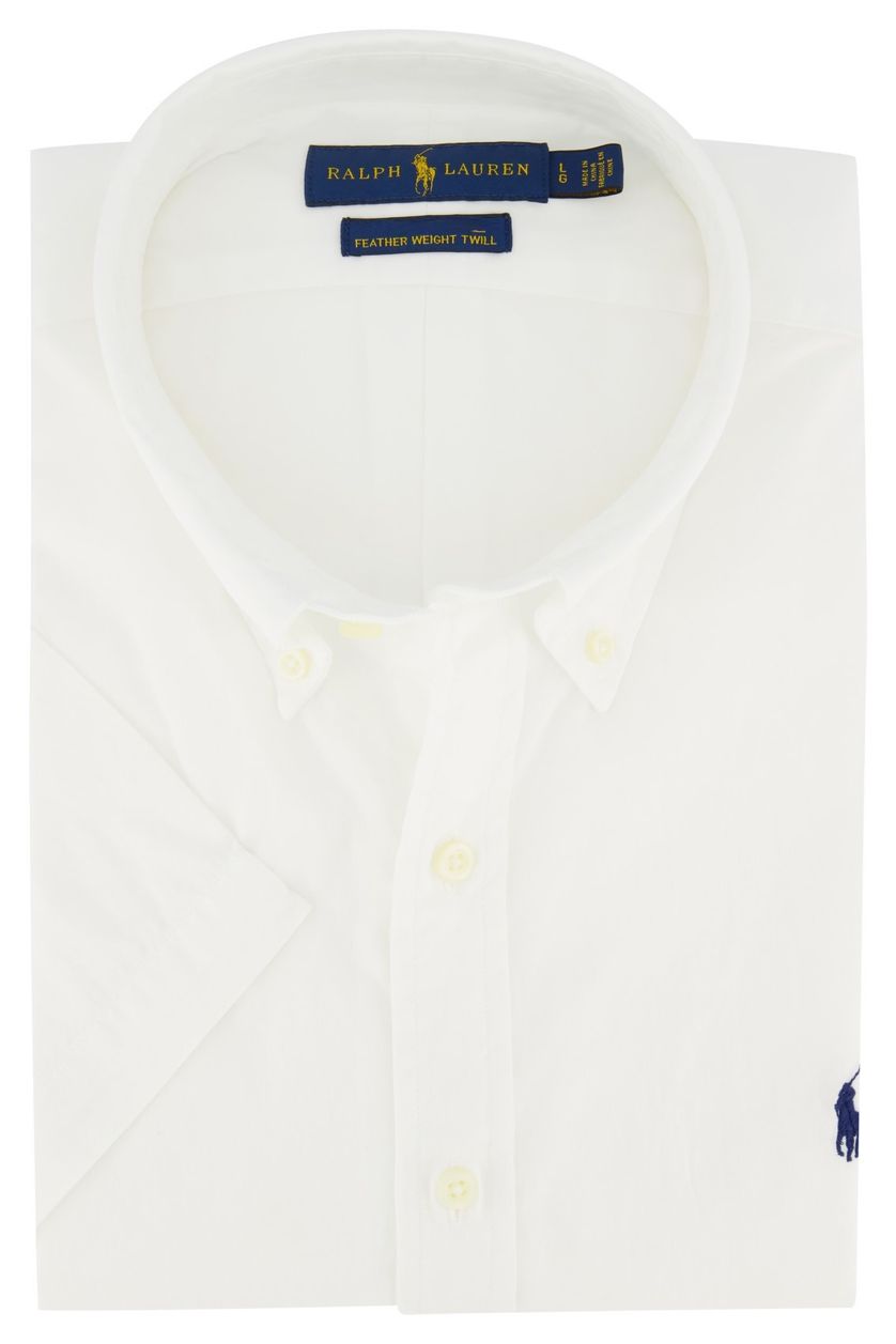 Ralph Lauren Big & Tall overhemd wit met logo korte mouw