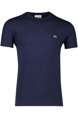 Lacoste Regular Fit t-shirt Lacoste donkerblauw effen ronde hals 