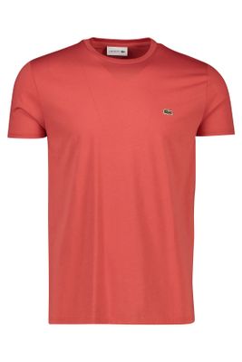 Lacoste Lacoste t-shirt rood met logo op borst