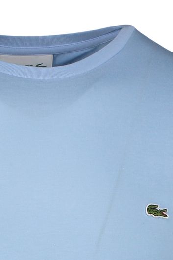 Lacoste t-shirt met logo op borst blauw