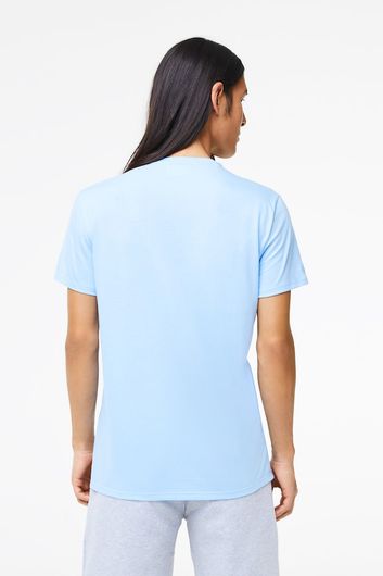 Lacoste t-shirt met logo op borst blauw