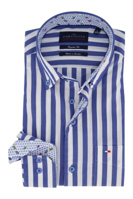Portofino Overhemd Portofino strepen Regular Fit