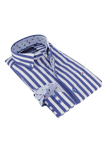 Portofino overhemd Regular Fit gestreept