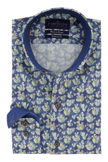 Overhemd mouwlengte 7 Portofino Tailored Fit