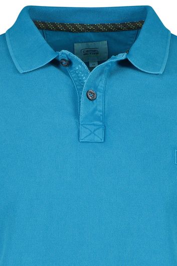 Camel Active polo Raw Dyed blauw