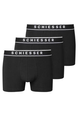 Schiesser Schiesser boxershorts 95/5 3-pack zwart