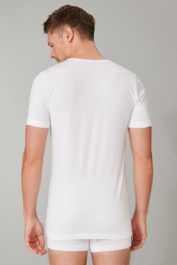 t-shirt Schiesser 95/5 ondergoed aanbieding effen wit