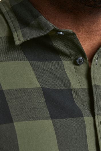 Overhemd Jack & Jones groen ruit Plus Size