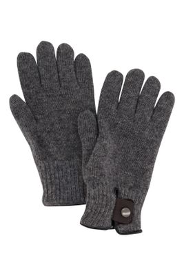 Profuomo Profuomo handschoenen grijs gemeleerd