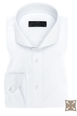 John Miller John Miller zakelijk overhemd Tailored Fit katoen effen wit