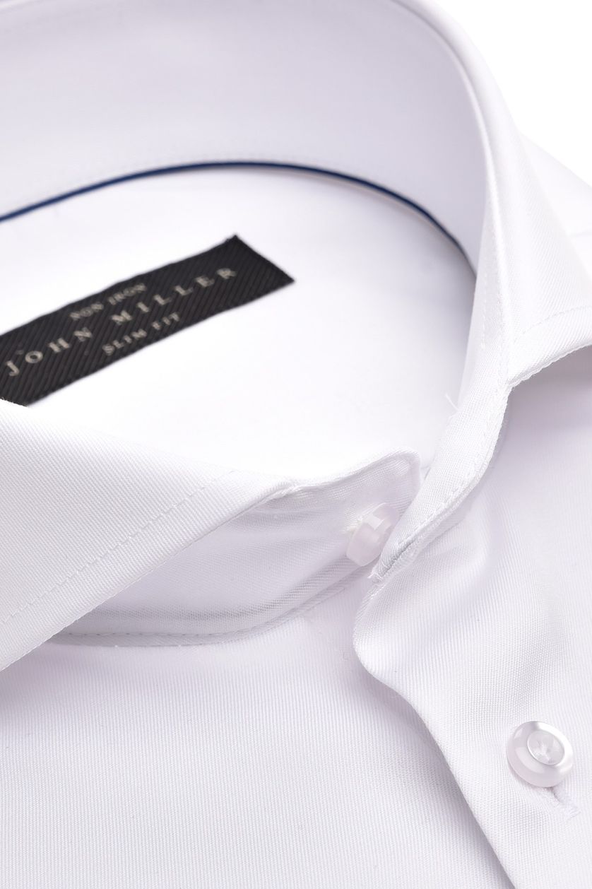 John Miller overhemd strijkvrij wit slim fit