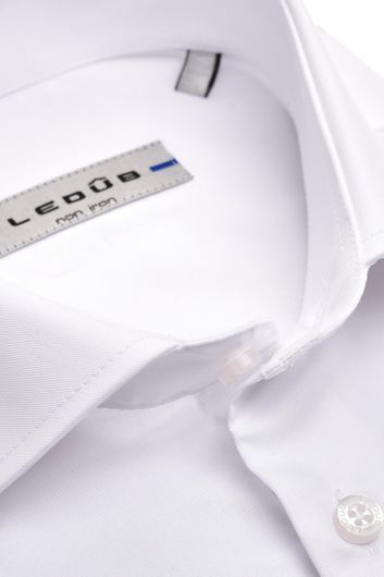Mouwlengte 7 Ledub overhemd wit strijkvrij