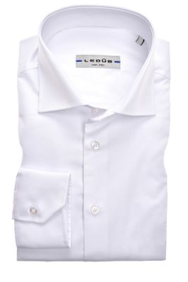 Ledub Ledub overhemd mouwlengte 7 non iron wit kreukvrij