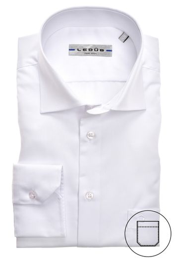 Overhemd Ledub strijkvrije wit Regular Fit