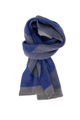 Profuomo Profuomo sjaal blauw grijs