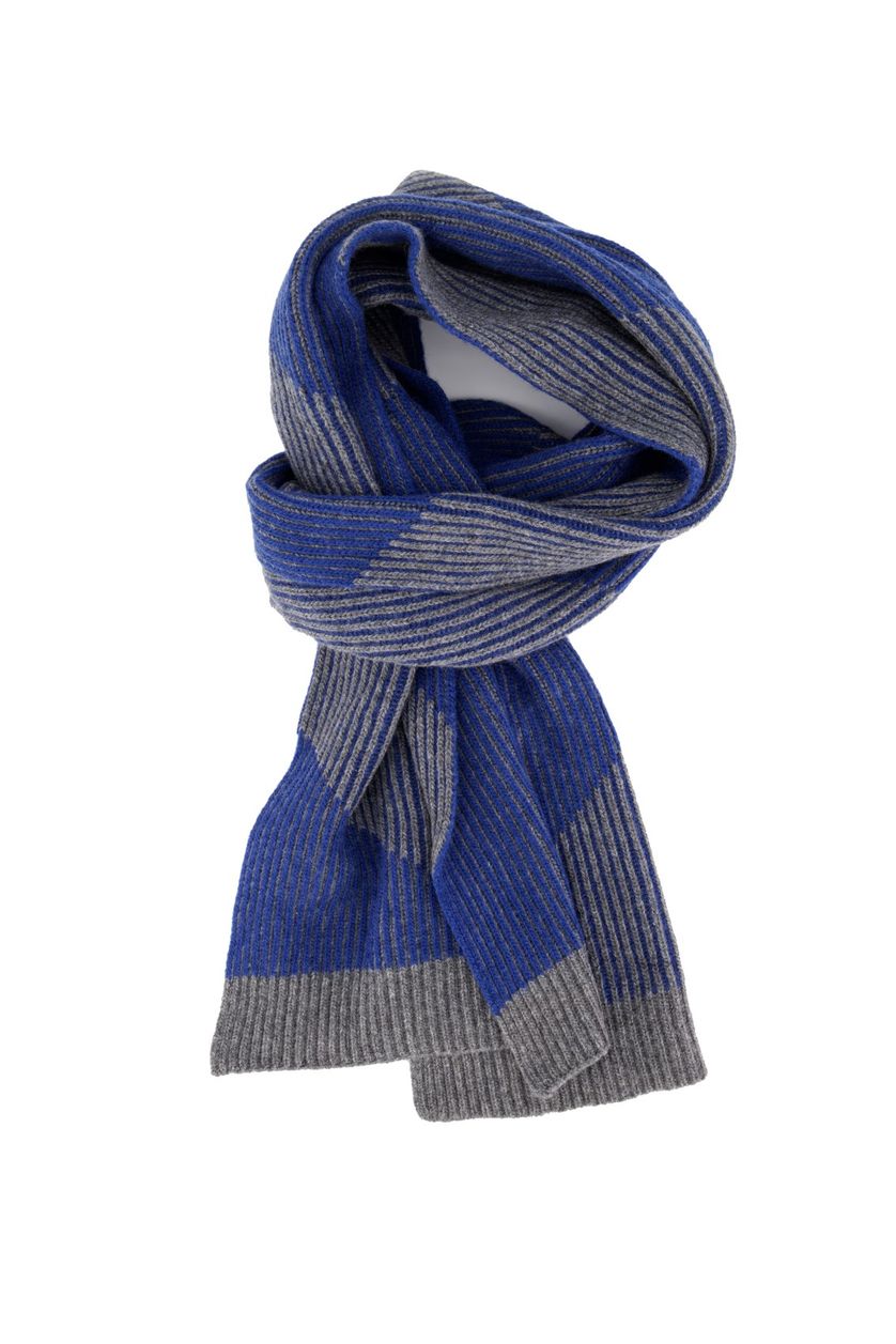 Profuomo sjaal blauw grijs