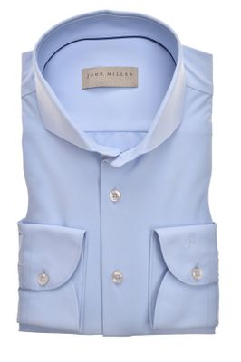 John Miller Overhemd John Miller Slim Fit lichtblauw