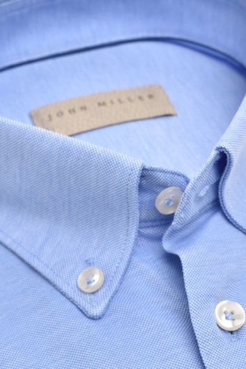 John Miller overhemd Slim Fit blauw