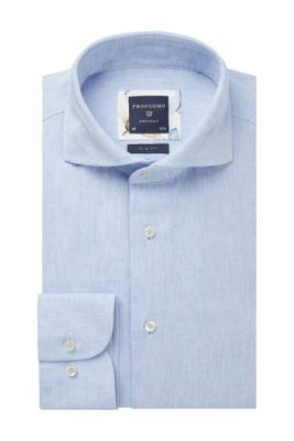 Profuomo Overhemd Profuomo Originale blauw Slim Fit