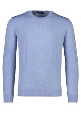 Maerz Maerz pullover blauw 100% merinowol