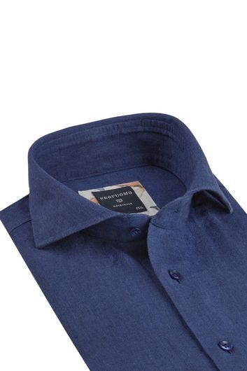 Overhemd Profuomo donkerblauw Slim Fit