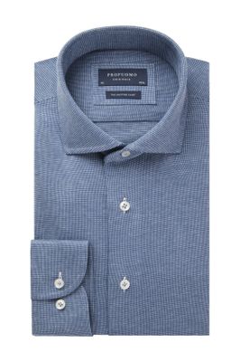 Profuomo Profuomo Originale knitted overhemd donkerblauw