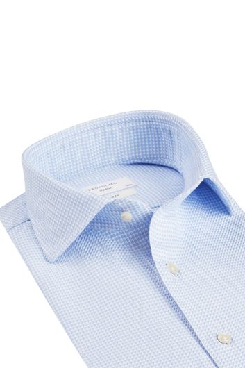 business overhemd Profuomo blauw geruit  