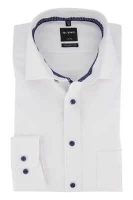 Olymp Overhemd Olymp mouwlengte 7 wit Modern Fit
