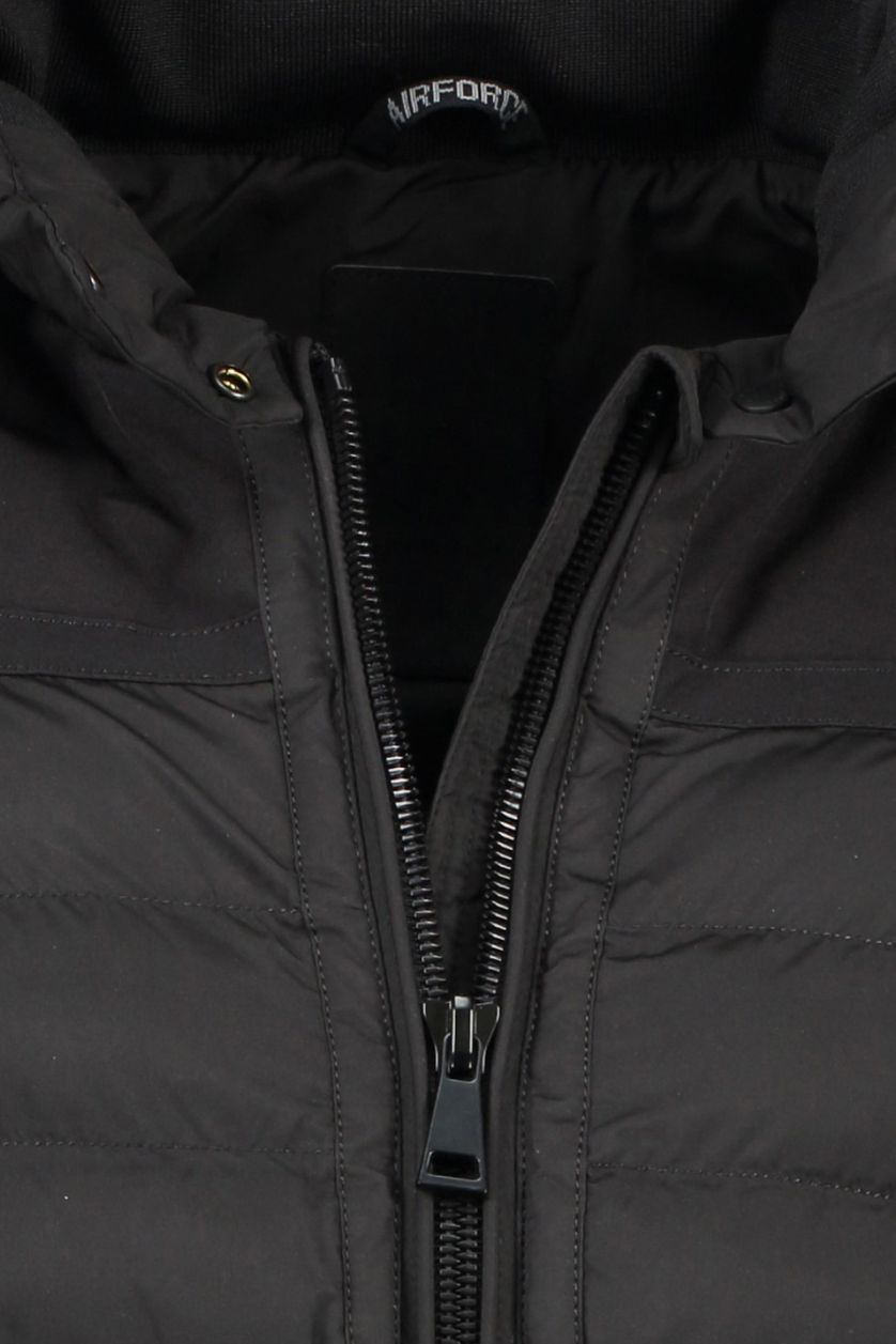 Airforce padded jacket zwart