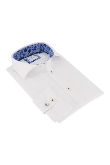 Blue Industry overhemd wit linnenmix