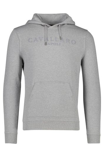 sweater Cavallaro grijs effen katoen 