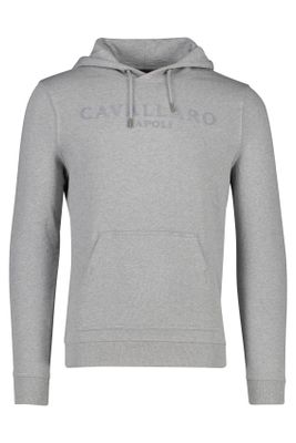 Cavallaro sweater Cavallaro grijs effen katoen 