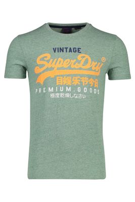Superdry T-shirt Superdry groen ronde hals