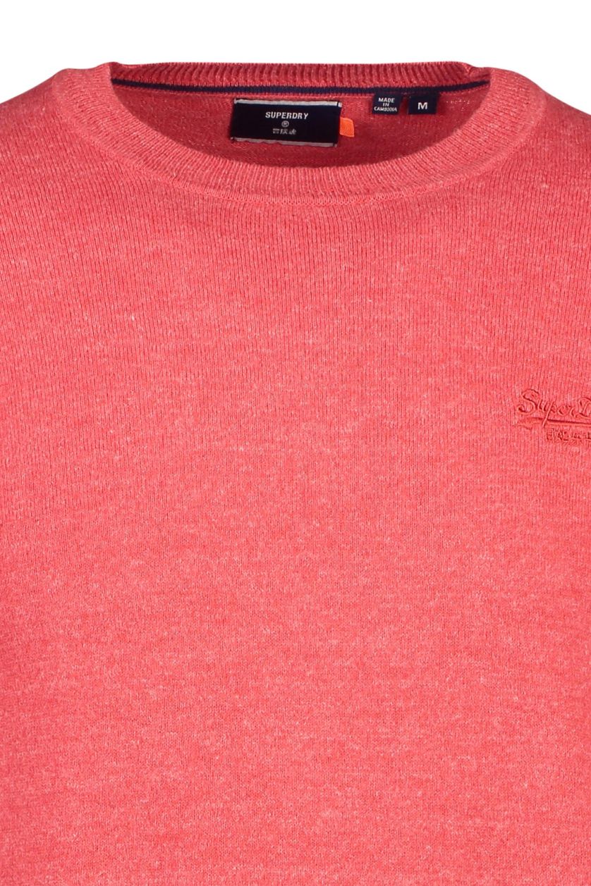 Superdry trui ronde hals rood met logo