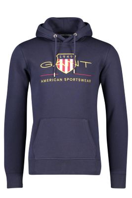 Gant Gant hoodie donkerblauw