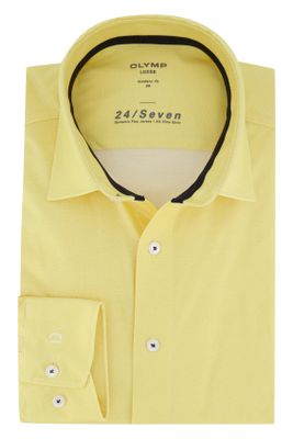 Olymp Olymp overhemd 24/Seven Modern Fit geel