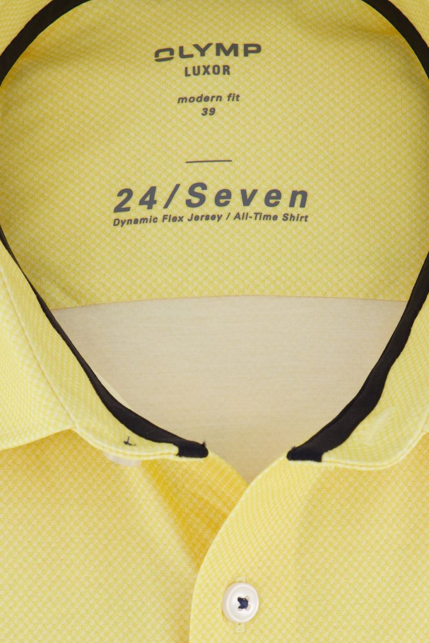 Olymp overhemd 24/Seven Modern Fit geel