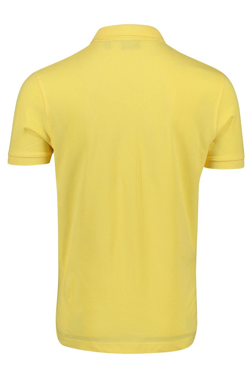 Gant polo geel effen katoen normale fit met logo