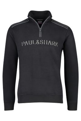 Paul & Shark Paul & Shark trui met rits zwart