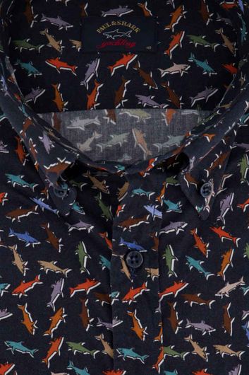 Overhemd Paul & Shark haaien print