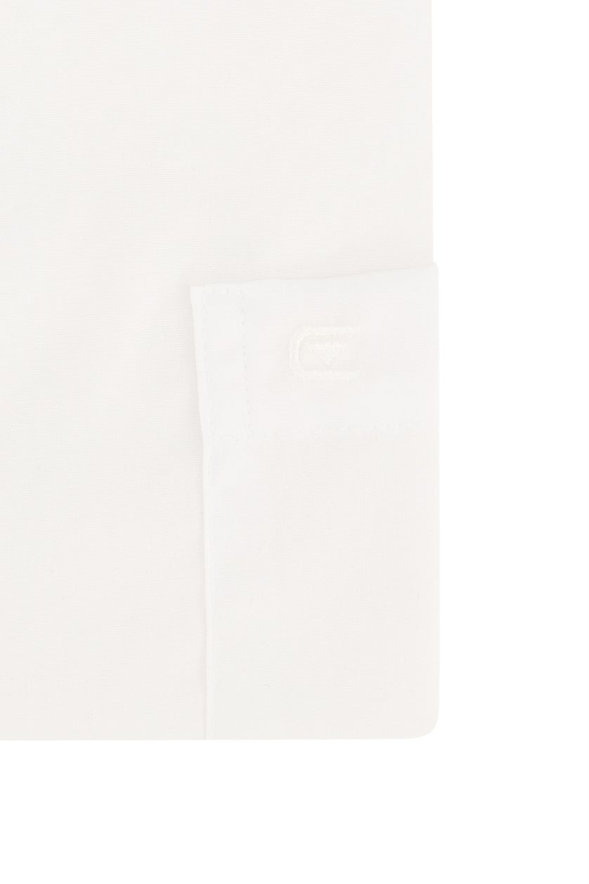 Casa Moda overhemd korte mouw wijde fit wit effen katoen strijkvrij
