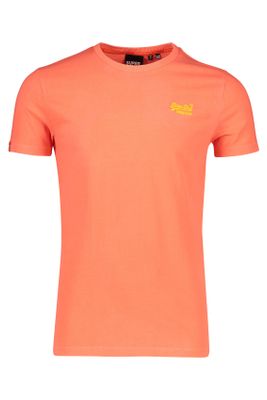 Superdry Superdry t-shirt neon oranje met logo