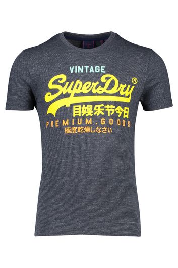 Superdry t-shirt navy met opdruk