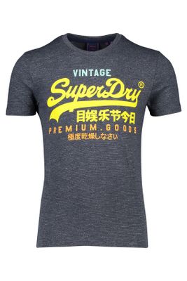 Superdry Superdry t-shirt navy met opdruk