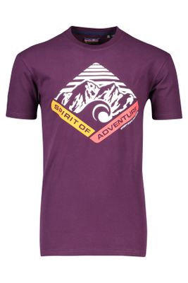Superdry Superdry t-shirt paars met opdruk
