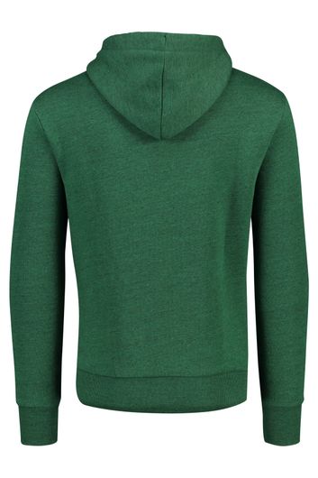 Sweater Superdry donkergroen opdruk en capuchon