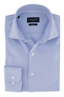 Cavallaro Cavallaro overhemd lichtblauw jersey