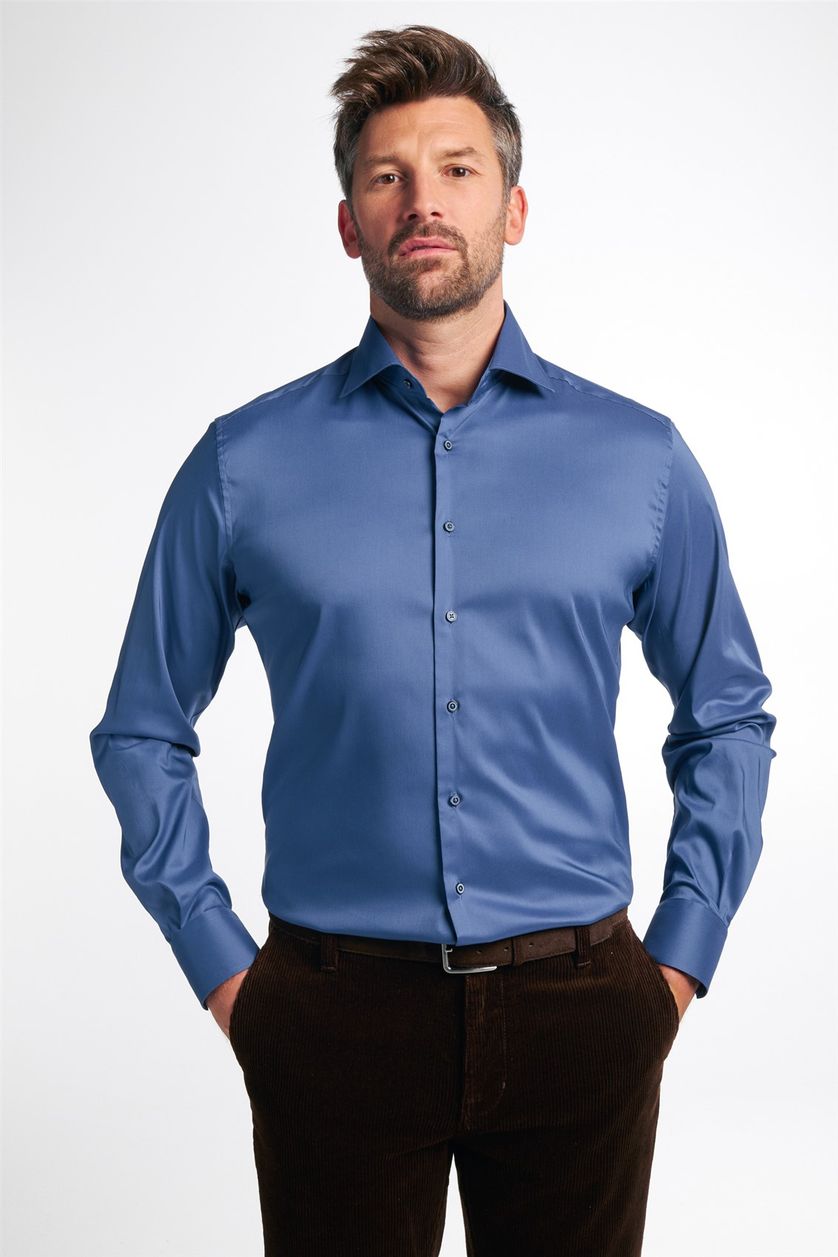 Eterna overhemd Modern Fit blauw