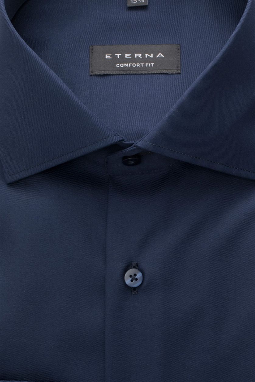 Eterna overhemd Comfort Fit donkerblauw