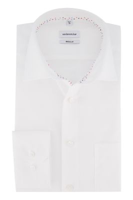 Seidensticker Wit overhemd Seidensticker Regular Fit strijkvrij met borstzak